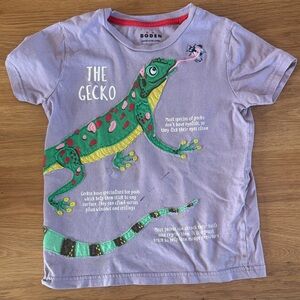 Mini Boden Lavender Gecko T-Shirt